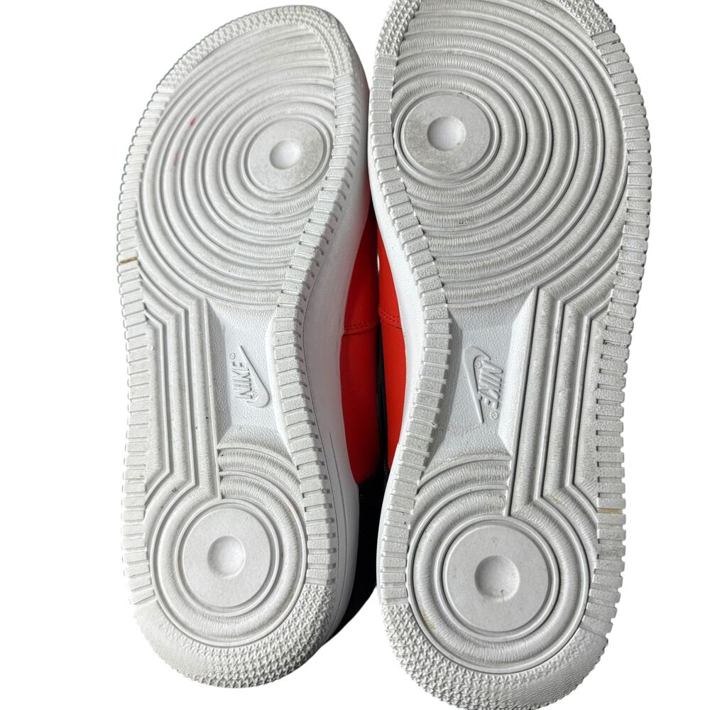 Nike Air Force 1 Low Mens 8.5 Habanero Red Black White Sneakers Tennis Shoes - Picture 6 of 11